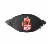 Сумка Бананка Я краснею Панда 006 на пояс Cappuccino (IRP 006-black) черный