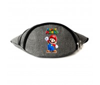 Сумка Бананка на пояс Супер братья Марио Mario (OB-SM-06) Cappuccino Toys серая