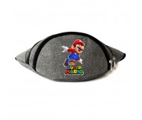 Сумка Бананка на пояс Супер братья Марио Mario (OB-SM-08) Cappuccino Toys серая