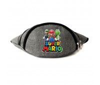Сумка Бананка на пояс Супер братья Марио Mario (OB-SM-010) Cappuccino Toys серая