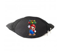 Сумка Бананка на пояс Супер братья Марио Mario (OB-SM-06) Cappuccino Toys черная