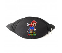 Сумка Бананка на пояс Супер братья Марио Mario (OB-SM-08) Cappuccino Toys черная