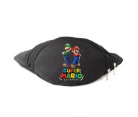 Сумка Бананка на пояс Супер братья Марио Mario (OB-SM-09) Cappuccino Toys черная