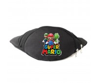 Сумка Бананка на пояс Супер братья Марио Mario (OB-SM-010) Cappuccino Toys черная
