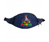 Сумка Бананка на пояс Супер братья Марио Mario (OB-SM-02) Cappuccino Toys синяя