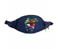 Сумка Бананка на пояс Супер братья Марио Mario (OB-SM-03) Cappuccino Toys синяя