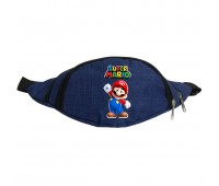 Сумка Бананка на пояс Супер братья Марио Mario (OB-SM-06) Cappuccino Toys синяя