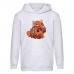 Худи детская  Я краснею Панда 003 серая (REP gry 003) 128 см