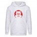 Худи детская  Я краснею Панда 005 серая (REP gry 005) 128 см