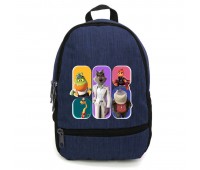 Рюкзак Плохие парни 002 подростковый Cappuccino Toys (BOY 002-blue)  синий