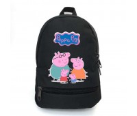 Рюкзак Свинка Пеппа 0011 подростковый Cappuccino Toys (PIG 0011-black)  черный