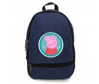 Рюкзак Свинка Пеппа 003 подростковый Cappuccino Toys (PIG 003-blue)  синий