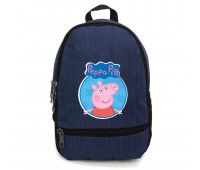 Рюкзак Свинка Пеппа 0010 подростковый Cappuccino Toys (PIG 0010-blue)  синий
