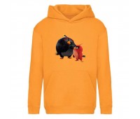Худи детская Angry Birds 0012 оранжевая (ABS orn 0012) 116 см