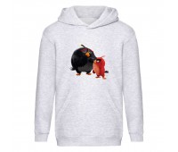 Худи детская Angry Birds 0012 серая (ABS gry 0012) 116 см