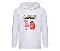 Худи детская Angry Birds 0014 серая (ABS gry 0014) 116 см