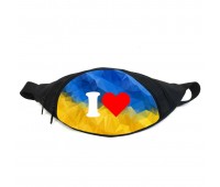 Поясная сумка Бананка Символика Украины (GBUA01) Gear Bag черная