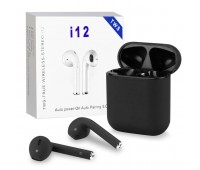 Навушники бездротові HBQ  Bluetooth TWS I12 чорного кольору
