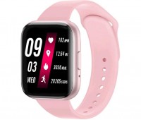 Смарт-часы Smartwatch T99s розовые (два сменных браслета) звонки, пульс, давление, кислород
