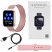 Смарт-часы Smartwatch T99s розовые (два сменных браслета) звонки, пульс, давление, кислород
