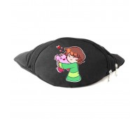 Сумка Бананка Андертейл Undertale на пояс Cappuccino 009 black черный Сумка Бананка Андертейл Undertale на пояс Cappuccino 009 black черный