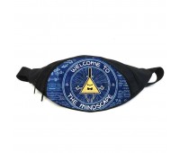 Поясная сумка бананка Гравити Фолз Бил Шифр  (GBGF01) Gear Bag черная