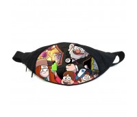 Поясная сумка бананка Гравити Фолз (GBGF05) Gear Bag черная