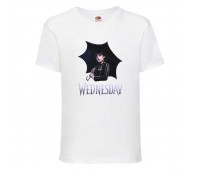 Футболка детская Wednesday 001 белая (WDY wh 001) 116 см