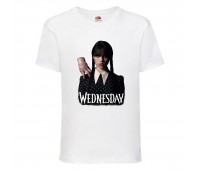 Футболка детская Wednesday 008 белая (WDY wh 008) 116 см