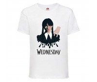 Футболка детская Wednesday 009 белая (WDY wh 009) 116 см