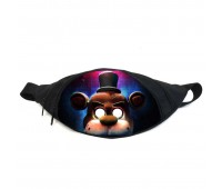 Поясная сумка бананка ФНАФ Аниматроники (GB-FNAF 5 ночей с Фредди 10) Gear Bag черная