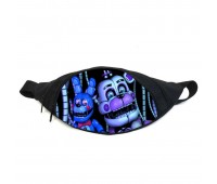 Поясная сумка бананка ФНАФ Аниматроники (GB-FNAF 5 ночей с Фредди 20) Gear Bag черная