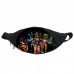 Поясная сумка бананка ФНАФ Аниматроники (GB-FNAF 5 ночей с Фредди 28) Gear Bag черная