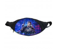 Поясная сумка бананка Киберпанк (GB-cyberpunk 01) Gear Bag черная