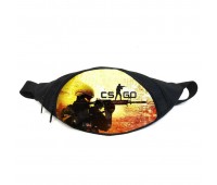 Поясная сумка бананка Контр страйк (GB-CSGO 016) Gear Bag черная
