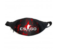Поясная сумка бананка Контр страйк (GB-CSGO 021) Gear Bag черная
