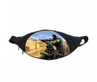 Поясная сумка бананка Контр страйк (GB-CSGO 024) Gear Bag черная