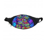 Поясная сумка Бананка Черепашки ниндзя (GBTN02) Gear Bag черная