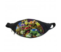 Поясная сумка Бананка Черепашки ниндзя (GBTN013) Gear Bag черная