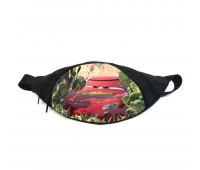Поясная сумка бананка Тачки (GB-cars 02) молния Макквин Gear Bag черная