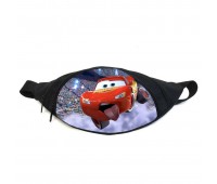 Поясная сумка бананка Тачки (GB-cars 03) молния Макквин Gear Bag черная