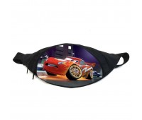 Поясная сумка бананка Тачки (GB-cars 05) молния Макквин Gear Bag черная