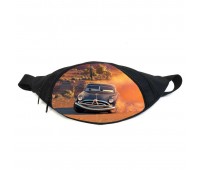 Поясная сумка бананка Тачки (GB-cars 06) молния Макквин Gear Bag черная