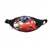 Поясная сумка бананка Тачки (GB-cars 07) молния Макквин Gear Bag черная