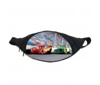 Поясная сумка бананка Тачки (GB-cars 012) молния Макквин Gear Bag черная