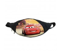 Поясная сумка бананка Тачки (GB-cars 017) молния Макквин Gear Bag черная