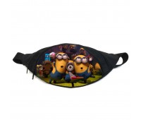 Поясная сумка бананка Миньоны (GB-minions 07) Gear Bag черная