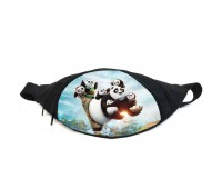 Поясная сумка бананка Панда Кунг-фу (GBP01) Gear Bag черная