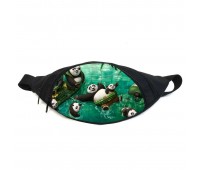 Поясная сумка бананка Панда Кунг-фу (GBP02) Gear Bag черная