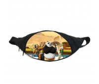 Поясная сумка бананка Панда Кунг-фу (GBP03) Gear Bag черная